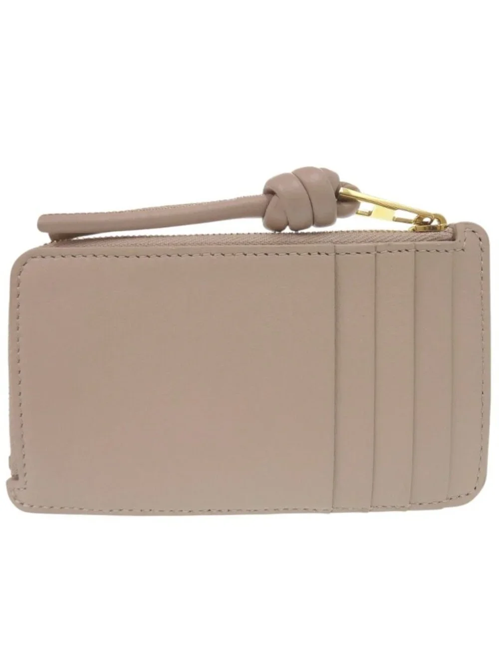 Loewe Knot Fragment Case Coin Leather Beige